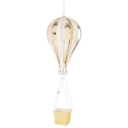 Karácsonyfadísz léghajó üveg 20cm