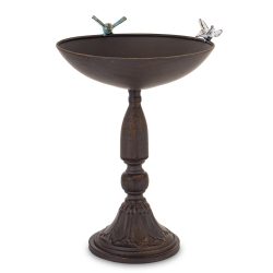 Madáritató 2 madárral fém 37x27x27cm