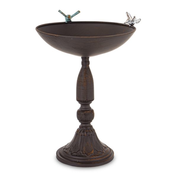 Madáritató 2 madárral fém 37x27x27cm