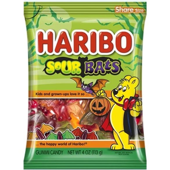 Haribo sour bats denevér formájú savanyú gumicukor 160g