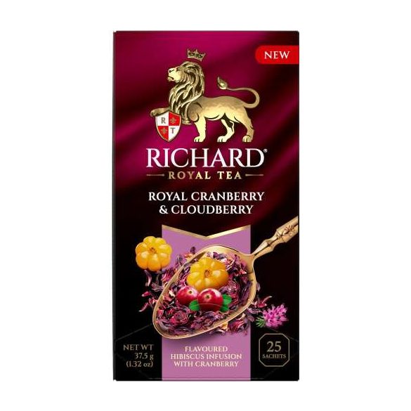 Richard Royal Áfonya-Törpemálna Hibiszkusz Tea - 25 filter 37,5g