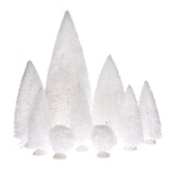 Fenyő dekor havas poly 10-21cm