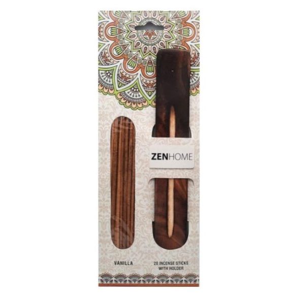 Füstölő tartóval vanília 20db/szett