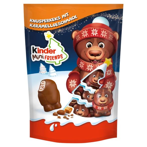 Kinder Mini Friends Caramel tejcsokoládé figurák tejes krémmel 122 g