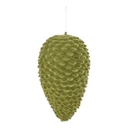 Toboz flokkolt műanyag zöld 30cm