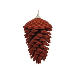 Toboz flokkolt műanyag rozsda S/2 14x8cm