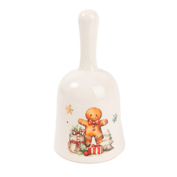 Kerámia csengő mézeskalács baba 14cm