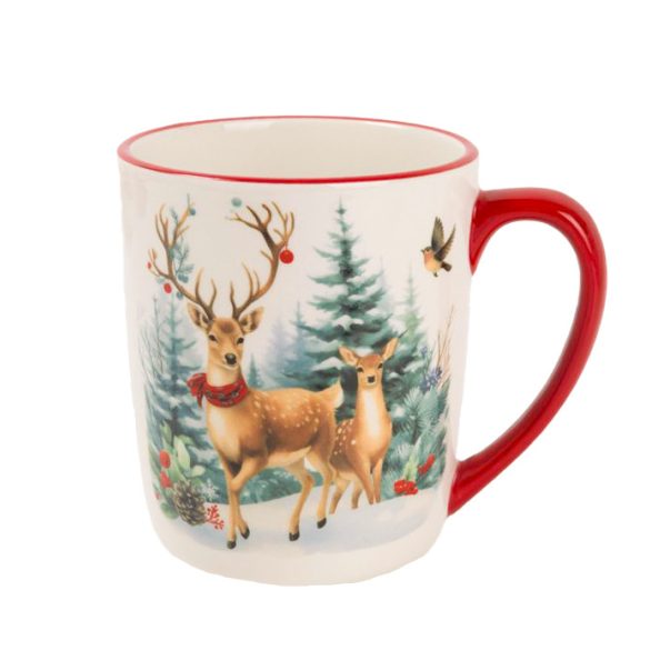 Bögre kerámia szarvas 500ml