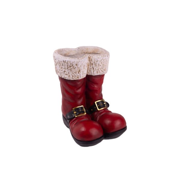 Télapócsizma kerámia kültéri 28x31cm