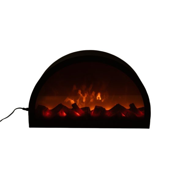 Kandalló fém félkör 41x25cm