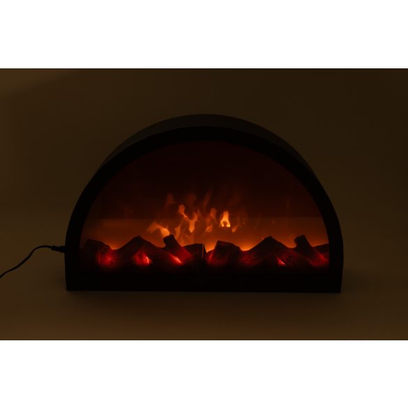 Kandalló fém félkör 41x25cm