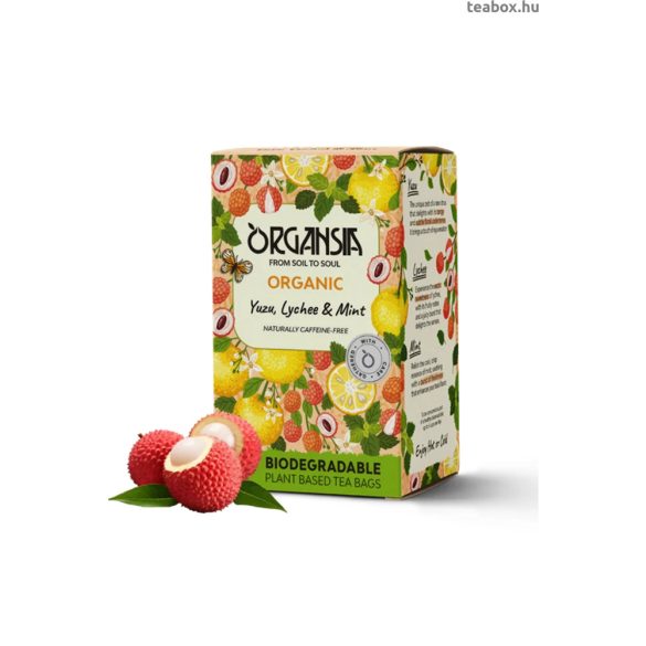 Organsia Licsi és Menta bio tea 32,4g