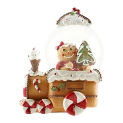 Rázógömb kisvonattal poly, üveg 12cm