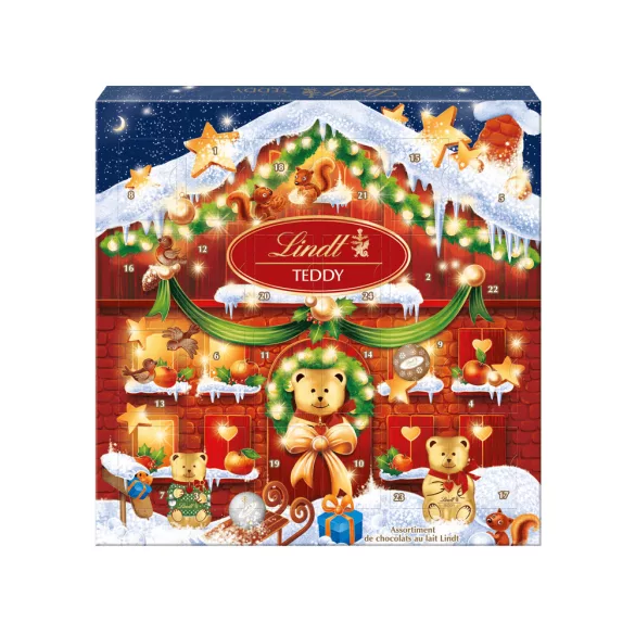 Adventi naptár Lindt teddy 124g