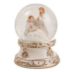 Havazógömb szent család fehér 6x5cm