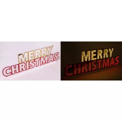 Világító Led felirat "Merry Christmas" 66x22cm