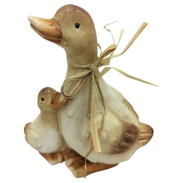 Kacsa kiskacsával kerámia 13x7x16cm