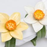 Szalvétagyűrű nárcisz díszes poly 7x6cm