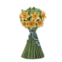 Nárcisz gyertyatartó poly 20x10x6cm