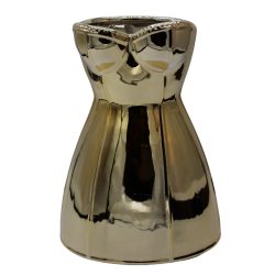 Váza arany ruha kerámia 17x17x26cm