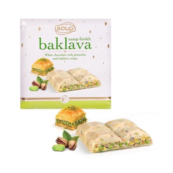 Bolci baklava pisztáciás féhércsokoládé 70g