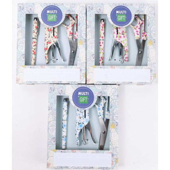 Irodai készlet virágos 3db-os