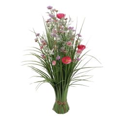 Padló virág csokor rózsaszín 70x24cm