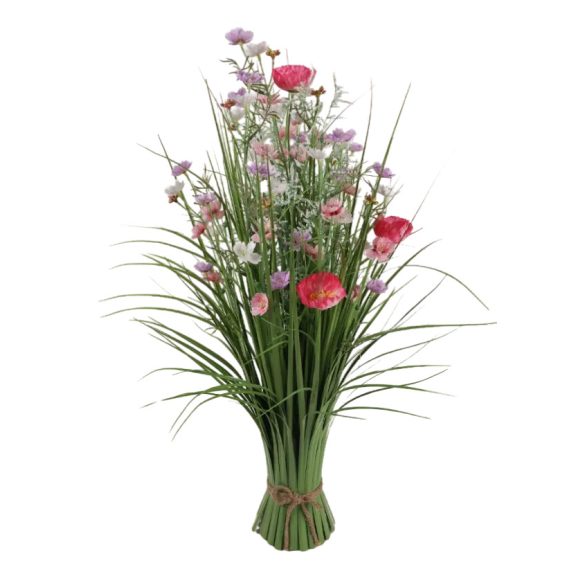 Padló virág csokor rózsaszín 70x24cm