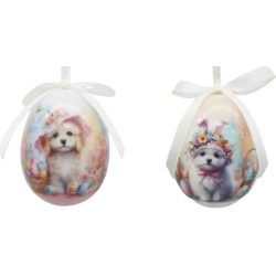 Húsvéti tojás kutyás műanyag 5cm 24db