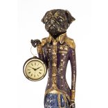 Kutya figura órával 78x10cm