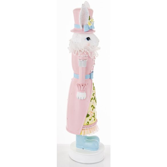 Nyúl figura kalapos poly 59x15cm