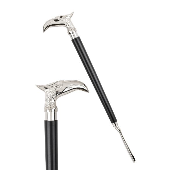 Cipőkanál tömörfa sasfejjel 46cm