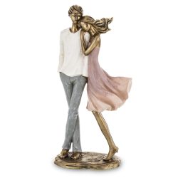 Szerelmespár összebújós poly 26x12cm