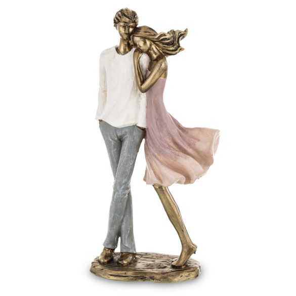 Szerelmespár összebújós poly 26x12cm