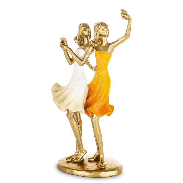 Szelfiző barátnők poly 25x13cm