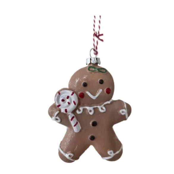 Mézeskalács figura akasztós műanyag 10cm