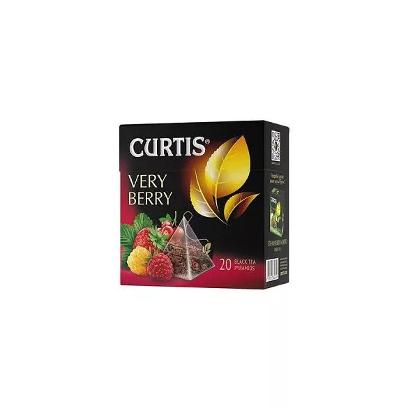 Curtis Very Berry fekete tea gyümölcs ízesítéssel 34g
