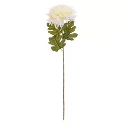 Selyemvirág krizantém krém 76cm