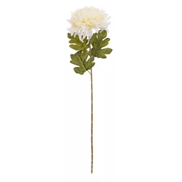 Selyemvirág krizantém krém 76cm