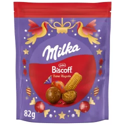 Milka Biscoff töltött golyó karácsonyi 82g