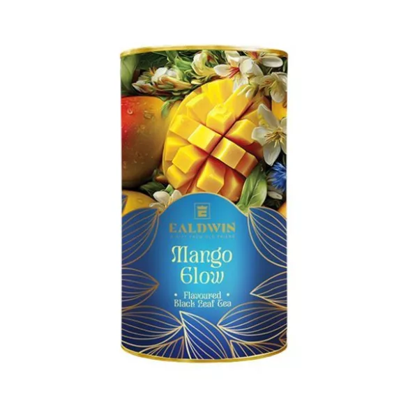 Ealdwin Mango Glow szálas fekete tea dobozban 100g
