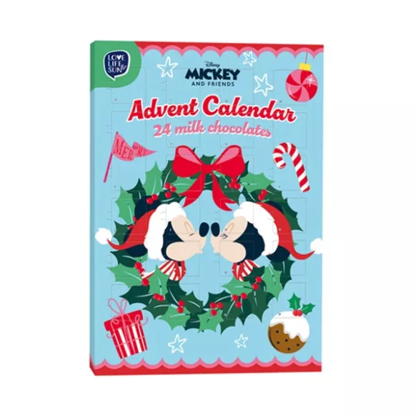 Adventi kalendárium tejcsokoládé praliné Mickey Mouse 50g