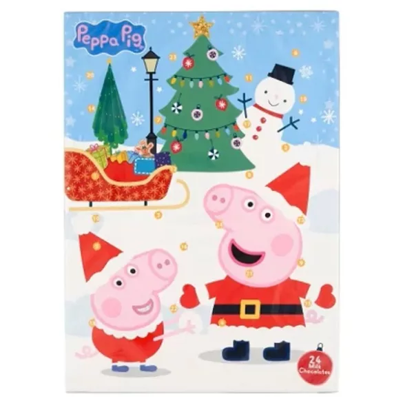 Adventi kalendárium tejcsokoládé praliné Peppa malac 50g
