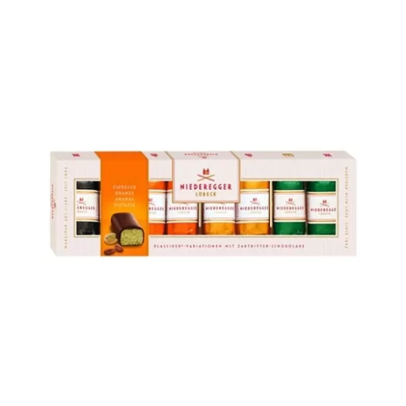 Niederegger 100G Marcipán Variant Pistazie-Orange-Ananas-Espresso